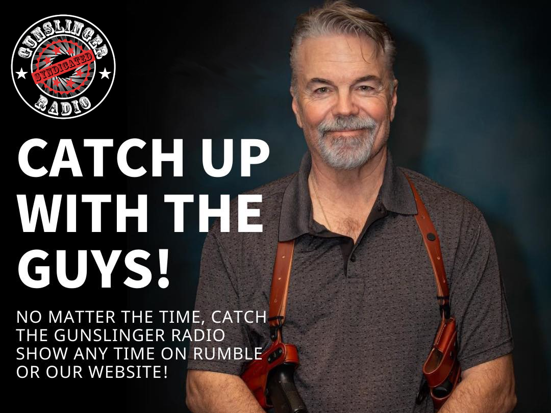 Jeff Taverner hosting The Gunslinger Syndicated Radio Show in the AM 870 radio studio